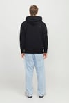 Essentials Jjebryan Logolu % 100 Pamuk Relaxed Fit Kapüşonlu Erkek Sweat 12268128 SİYAH