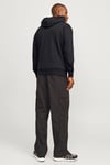 Essentials Jjecaleb Pamuklu Relaxed Fit Kapüşonlu Erkek Sweat 12256521 SİYAH