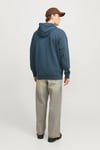 Essentials Jjecharge Pamuklu Oversize Fit Kapüşonlu Erkek Sweat 12268272 İNDİGO
