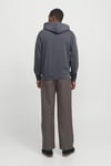 Essentials Jjecharge Pamuklu Oversize Fit Kapüşonlu Erkek Sweat 12268272 ANTRASİT