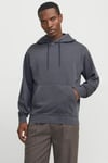 Essentials Jjecharge Pamuklu Oversize Fit Kapüşonlu Erkek Sweat 12268272 ANTRASİT