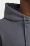Essentials Jjecharge Pamuklu Oversize Fit Kapüşonlu Erkek Sweat 12268272 ANTRASİT