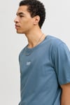 Essentials Jjecorp % 100 Pamuk Regular Fit Logolu Erkek T Shirt 12268415 İNDİGO