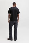Essentials Jjecorp % 100 Pamuk Regular Fit Logolu Erkek T Shirt 12268415 SİYAH-BEYAZ