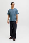 Essentials Jjecorp % 100 Pamuk Regular Fit Logolu Erkek T Shirt 12268415 İNDİGO