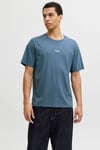 Essentials Jjecorp % 100 Pamuk Regular Fit Logolu Erkek T Shirt 12268415 İNDİGO