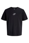 Essentials Jjecorp % 100 Pamuk Regular Fit Logolu Erkek T Shirt 12268415 SİYAH-BEYAZ