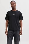 Essentials Jjecorp % 100 Pamuk Regular Fit Logolu Erkek T Shirt 12268415 SİYAH-BEYAZ