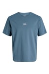 Essentials Jjecorp % 100 Pamuk Regular Fit Logolu Erkek T Shirt 12268415 İNDİGO