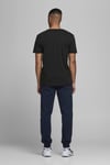 Essentials Jjecorp Pamuklu Slim Fit Bisiklet Yaka Erkek T Shirt 12151955 SİYAH