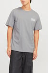 Essentials Jjecorp Pamuklu Slim Fit Bisiklet Yaka Erkek T Shirt 12151955 GRİ