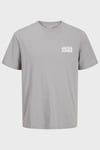 Essentials Jjecorp Pamuklu Slim Fit Bisiklet Yaka Erkek T Shirt 12151955 GRİ