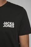 Essentials Jjecorp Pamuklu Slim Fit Bisiklet Yaka Erkek T Shirt 12151955 SİYAH