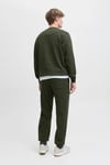 Essentials Jjesoho Pamuklu Regular Fit Bisiklet Yaka Erkek Sweat 12278791 KOYU YEŞİL