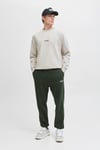 Essentials Jjesoho Pamuklu Regular Fit Bisiklet Yaka Erkek Sweat 12278791 TAŞ