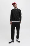 Essentials Jjesoho Pamuklu Regular Fit Bisiklet Yaka Erkek Sweat 12278791 SİYAH