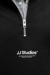 Essentials Jjesoho Pamuklu Regular Fit Fermuarlı Dik Yak Erkek Sweat 12278793 SİYAH