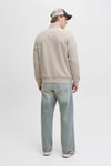 Essentials Jjesoho Pamuklu Regular Fit Fermuarlı Dik Yak Erkek Sweat 12278793 TAŞ