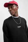 Essentials Jjesoho Pamuklu Regular Fit Bisiklet Yaka Erkek Sweat 12278791 SİYAH