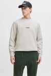 Essentials Jjesoho Pamuklu Regular Fit Bisiklet Yaka Erkek Sweat 12278791 TAŞ