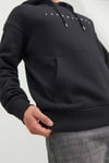 Essentials Jjestar Kapüşonlu Cepli Relaxed Fit Erkek Sweat 12233972 SİYAH