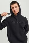 Essentials Jjestar Kapüşonlu Cepli Relaxed Fit Erkek Sweat 12233972 SİYAH
