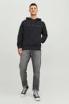 Essentials Jjestar Kapüşonlu Cepli Relaxed Fit Erkek Sweat 12233972 SİYAH