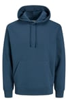 Essentials Jjestar Pamuklu Kapüşonlu Erkek Sweat 12208157 İNDİGO