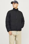 Essentials Jjestate Kapitoneli Regular Fit Dik Yaka Erkek Mont 12256985 SİYAH