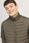 Essentials Jjestate Kapitoneli Regular Fit Dik Yaka Erkek Mont 12256985 HAKİ