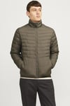 Essentials Jjestate Kapitoneli Regular Fit Dik Yaka Erkek Mont 12256985 HAKİ