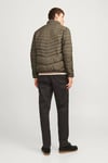 Essentials Jjestate Kapitoneli Regular Fit Dik Yaka Erkek Mont 12256985 HAKİ