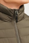 Essentials Jjestate Kapitoneli Regular Fit Dik Yaka Erkek Mont 12256985 HAKİ