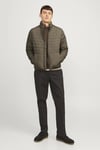 Essentials Jjestate Kapitoneli Regular Fit Dik Yaka Erkek Mont 12256985 HAKİ