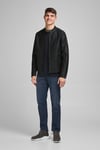 Essentials Jjewarner Regular Fit Fermuarlı Suni Erkek Deri Mont 12182461 SİYAH