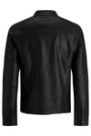 Essentials Jjewarner Regular Fit Fermuarlı Suni Erkek Deri Mont 12182461 SİYAH