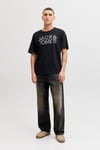 Essentials Logolu Pamuklu Regular Fit Bisiklet Yaka Erkek T Shirt 12288536 SİYAH