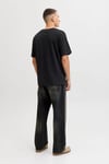 Essentials Logolu Pamuklu Regular Fit Bisiklet Yaka Erkek T Shirt 12288536 SİYAH