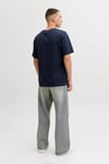 Essentials Logolu Pamuklu Regular Fit Bisiklet Yaka Erkek T Shirt 12288536 KOYU LACIVERT
