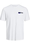 Essentials Pamuklu Slim Fit Bisiklet Yaka Erkek T Shirt 12233999 BEYAZ-MAVİ