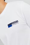 Essentials Pamuklu Slim Fit Bisiklet Yaka Erkek T Shirt 12233999 BEYAZ-MAVİ