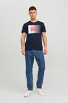 Essentials Pamuklu Slim Fit Bisiklet Yaka Erkek T Shirt 12233999 LACİVERT