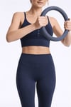 Fashion Friends Çapraz Kemerli Yüksek Bel Dar Paça Kadın Tayt 26Y0710K1 LACİVERT