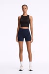 Fashion Friends Crop Fit Bisiklet Yaka Kadın Atlet 26Y0713K1 SİYAH