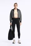 Fashion Friends Crop Fit Bisiklet Yaka Kadın Atlet 26Y0713K1 BEJ