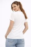 Fashion Friends Modal Rahat Kalıp V Yaka Kadın Bluz 26Y0144K1 EKRU