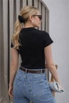 Fashion Friends Pamuklu Fermuarlı Kadın Polo Yaka T Shirt 26Y0332K1 SİYAH