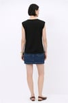 Fashion Friends Pamuklu Pencere Detaylı Taşlı Kadın Bluz 26Y0165K1 SİYAH