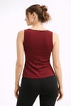 Fashion Friends Pamuklu Regular Fit Fermuarlı Yaka Kadın Bluz 26Y0709K1 BORDO