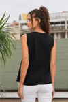 Fashion Friends Rahat Kalıp V Yaka Basic Kadın Bluz 26Y0530K1 SİYAH